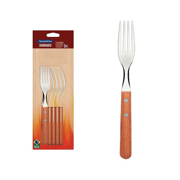 Conj Garfos Mesa Inox 6Pc Dynamic Tramontina 22302600