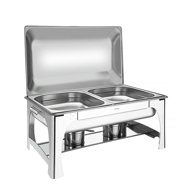 Rechaud Retangular Aco Inox 2 Cubas 1/2 Tramontina 61040220