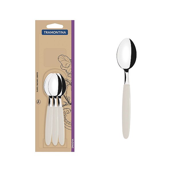 Conj Colher Cha Inox 6Pc Ipanema Cinza Tramontina 23367666