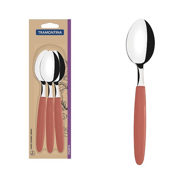 Conj Colher Mesa Inox 3Pc Ipanema Goiaba Tramontina 23363344