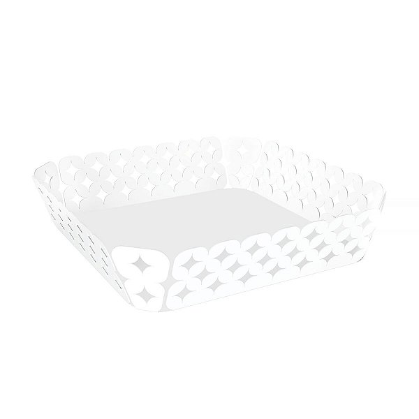 Cesto Para Pao Aco Inox Branco Luce 61802234