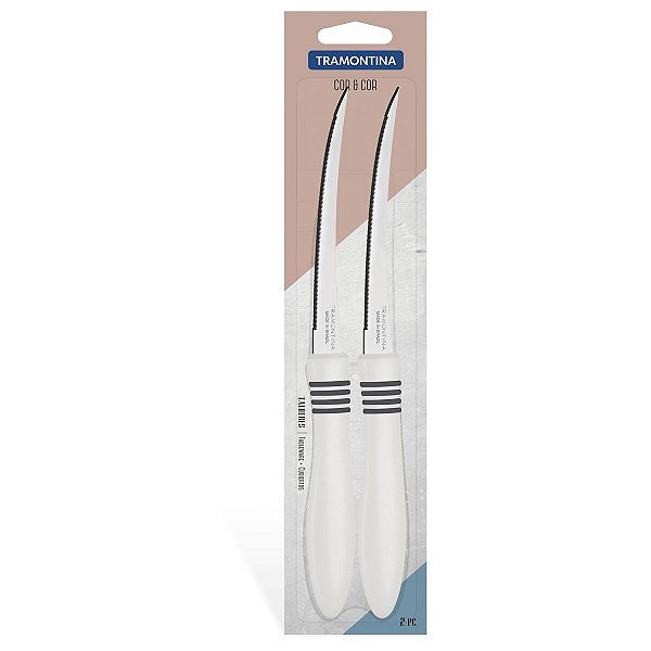 Conj Facas Tomate Inox 2Pc Cor Off 23462255