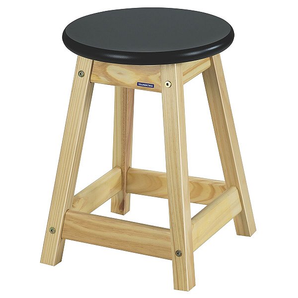 Banqueta Naturalle Baixa Verniz Preto Tramontina 91417048