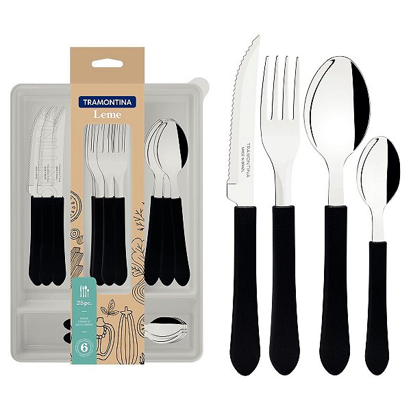 Faqueiro Tramontina Leme Lâminas Inox Tramontina 23198022