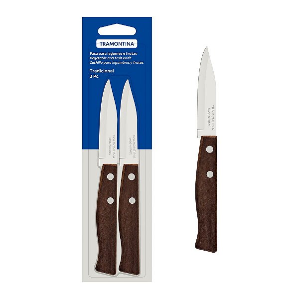 Cj Faca Leg/Frut Inox 2Pc Tradicion Tramontina 22210203