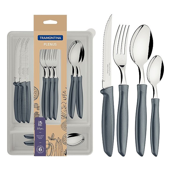 Faqueiro Ino 25Pc Plenus Cin 23498630