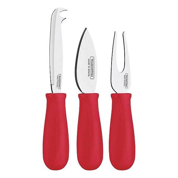 Jogo P/Queijo Inox 3Pc Harmoniz Ver 23498718