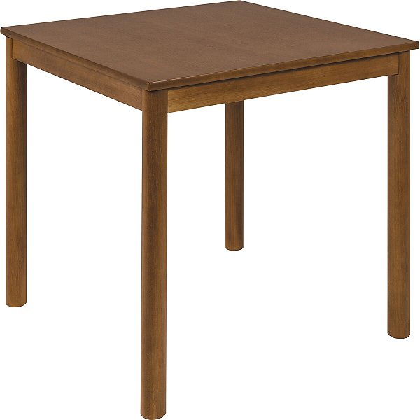 Mesa Madeira Quadrada 4 Lugares Viena 70Cm Amêndoa 14007170