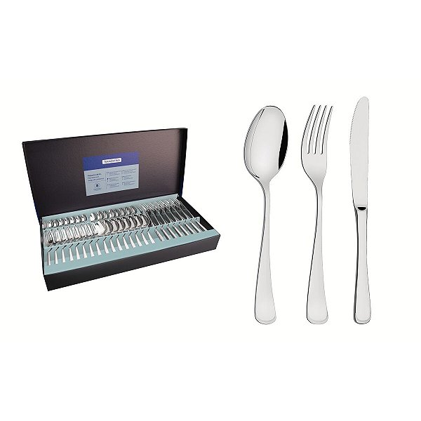 Faqueiro Aco Inox 48 Pcs Monaco 66917140