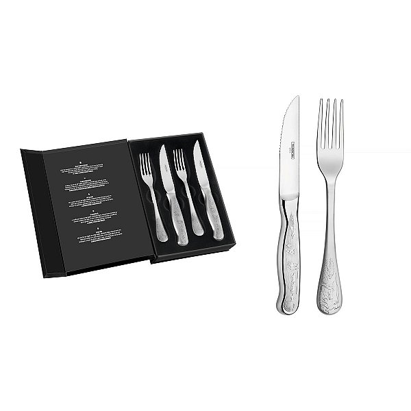 Jogo Churrasco Garfo Faca Classic Estojo Tramontina 66928587
