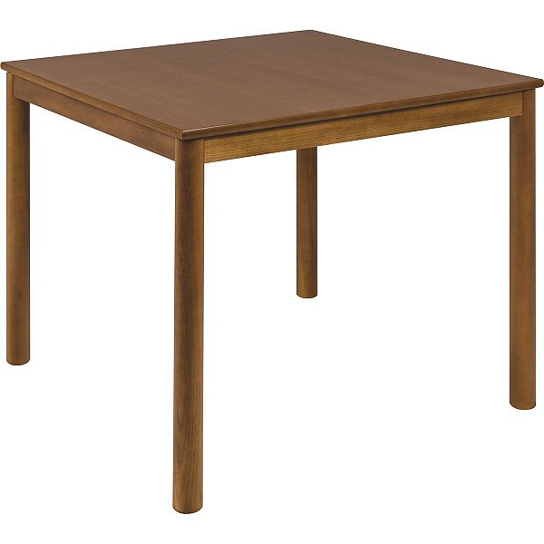 Mesa Madeira Quadrada 4 Lugares Viena 80Cm Amêndoa 14007180