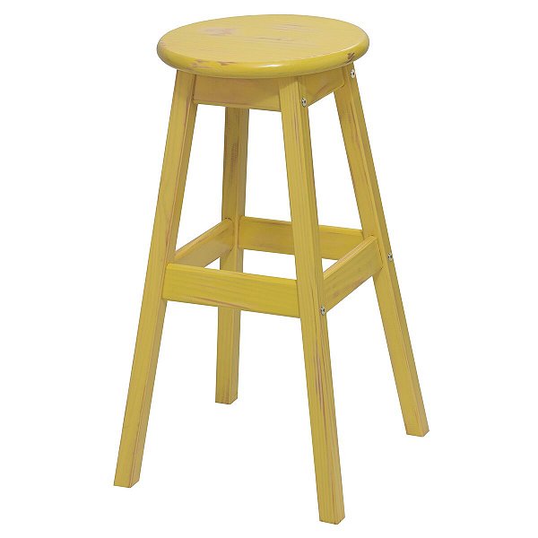 Banqueta Rustica Alta Amarelo Tramontina 91411172