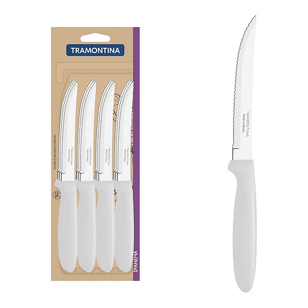 Facas Churrasco Inox 12Pc Ipanema Branco Tramontina 23360985