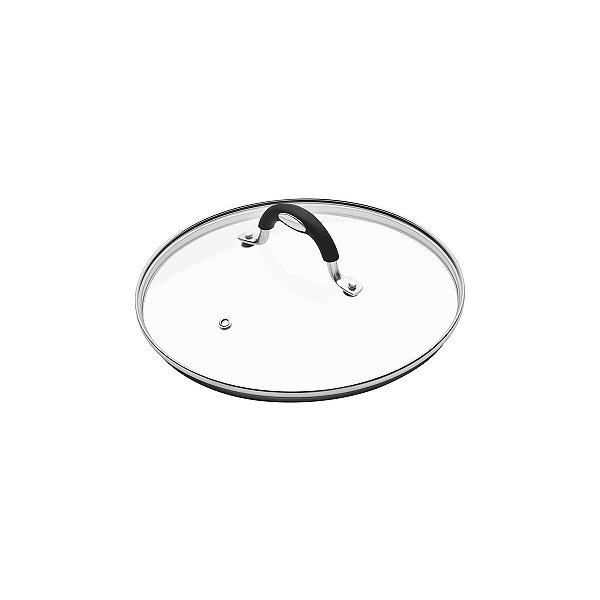 Tampa Vidro E Inox Alça Silicone 22Cm Tramontina 20849022