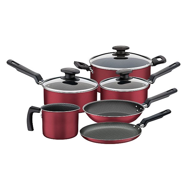 Jogo Panelas Alum 6Pc Bergamo Ver Tramontina 20399790