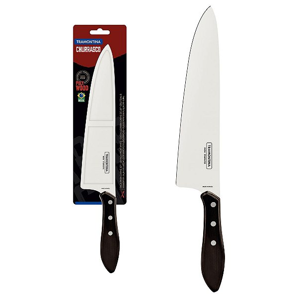 Faca Tramontina Carne 10 Inox Castanh Tramontina 21187190