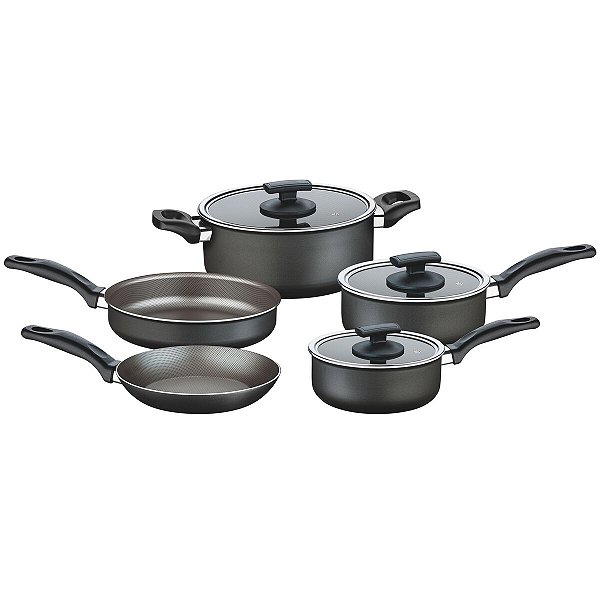Jogo Panelas Aluminio 5 Preta Toronto Tramontina 20499034