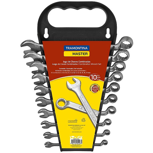 Jogo Chave Boca Combinada 10 Peças Tramontina 42241110