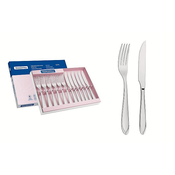 Jogo Inox P/ Churrasco 12Pcs Tramontina 66906630