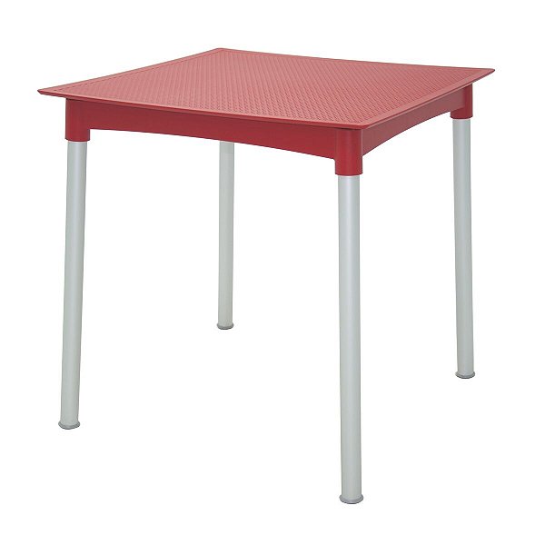 Mesa Laura Ratan 70Cm Plastica Vermelho Tramontina 92351040