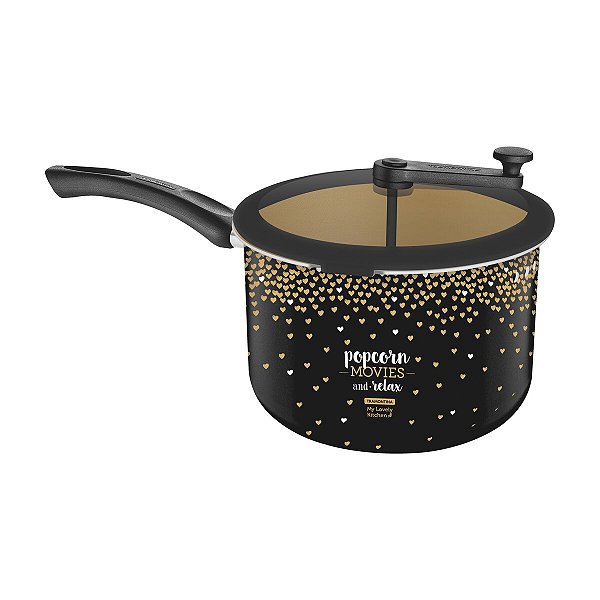 Panela Pipoca Pipoqueira Preta Teflon 6L Tramontina 27807034