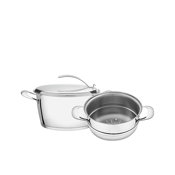 Panela Cuscuz Cuscuzeira Inox Ventura 16 Tramontina 65360050