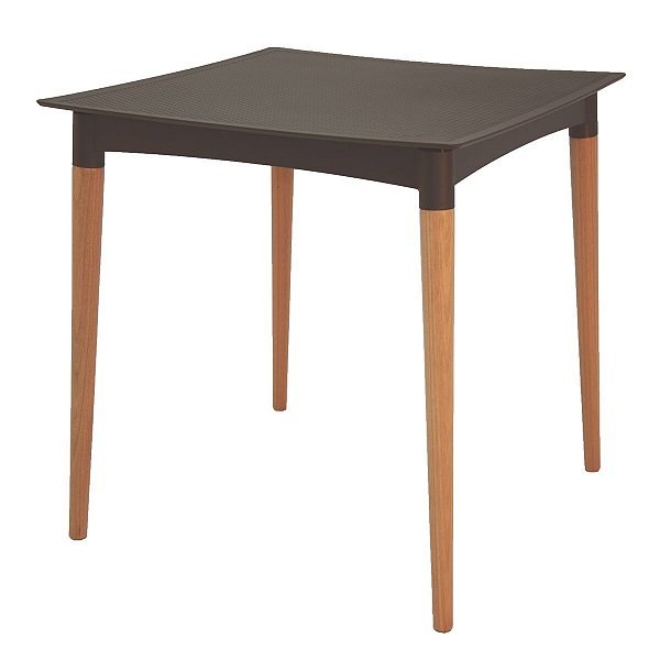 Mesa Laura Ratan Marrom Pes Madeira Tramontina 92354109
