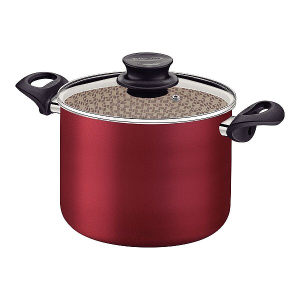 Panela Caldeirao Tampa Vidro 26Cm 9,8L Tramontina 20530726