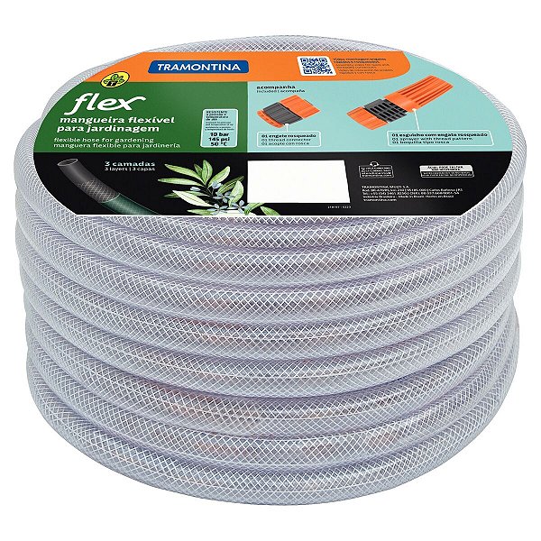 Mangueira Flex Jardim 25 M Engate Rápido Esguicho 79182256