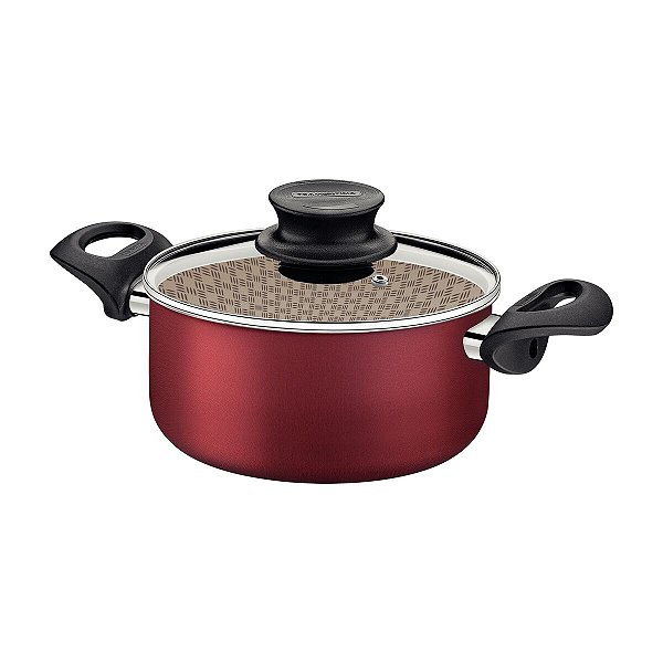 Panela Caçarola Vermelha 22Cm Paris 4L Tramontina 20520722