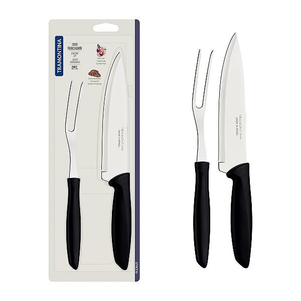 Jogo Garfo Faca Trinchante Inox Plenus Tramontina 23498010
