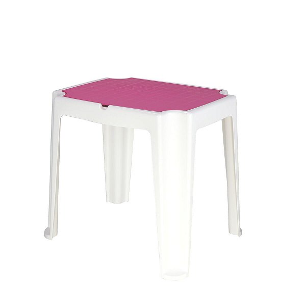 Mesa Infantil Vice Versa Branca Rosa Tramontina 92340016