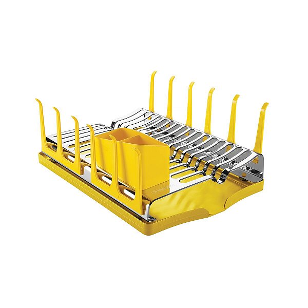 Escorredor Louça Inox Amarelo Plurale Tramontina 61535080
