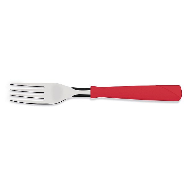 Garfo De Mesa New Kolor Inox Vermelho 23162470