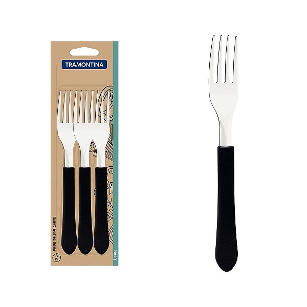 Conjunto Garfos De Mesa 3 Peças Leme Tramontina 23182300