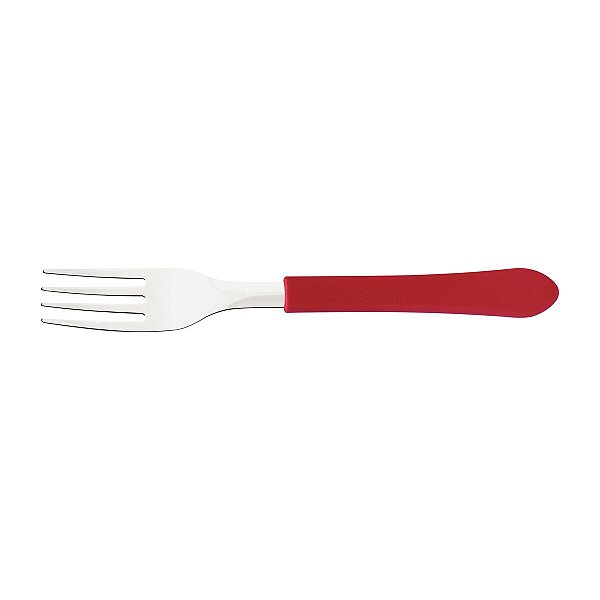 Garfo De Mesa Leme Inox Vermelho 23182470