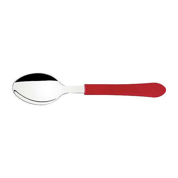 Colher De Mesa Leme Inox Vermelho 23183470