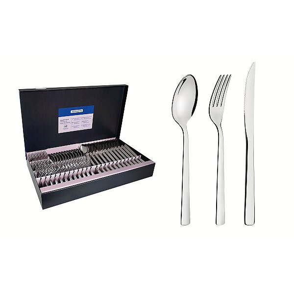 Faqueiro Com 72 Peças Oslo Em Aço Inox Tramontina 66985154