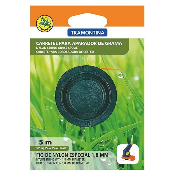 Carretel 1 Fio De Nylon 1,8 Mm Aparador De Grama 5M 78798284