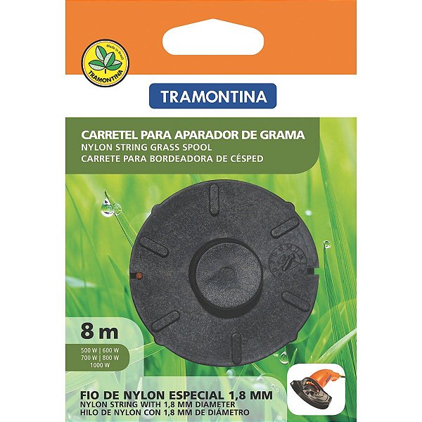 Carretel 1 Fio De Nylon 1,8 Mm Aparador De Grama 8M 78799463