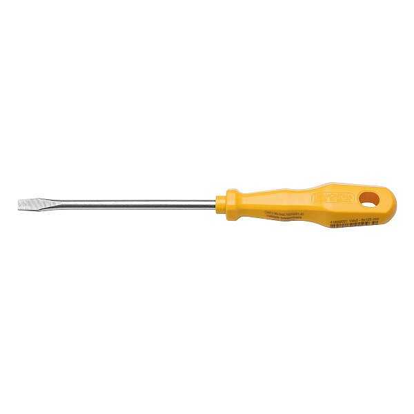 Chave De Fenda Ponta Chata 1/4X5, Amarelo Tramontin 41500031