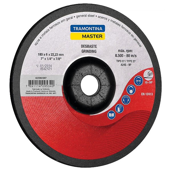 Disco De Desbaste 7" Para Aços E Metais Tramontina 42590007