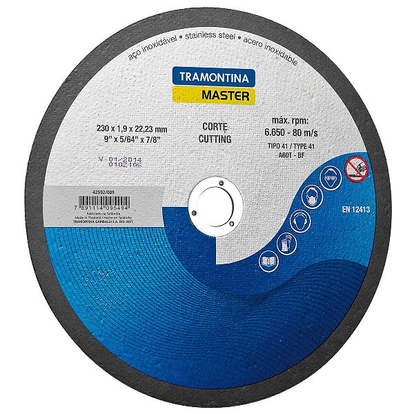 Disco Corte Fino 9" Inox E Materiais Endurecidos 42592009