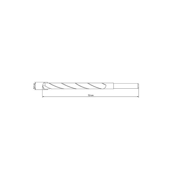 Broca Concreto 4.0X75Mm Ponta Carboneto Tungstênio 43142104