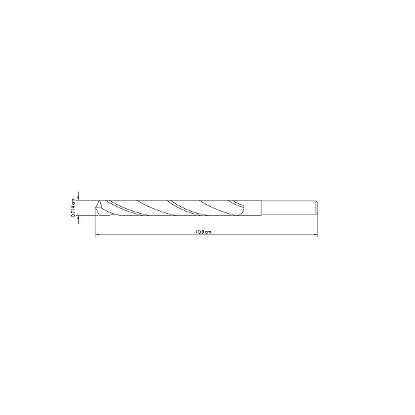 Broca Para Aço 9/32X109Mm Tramontina 43146117