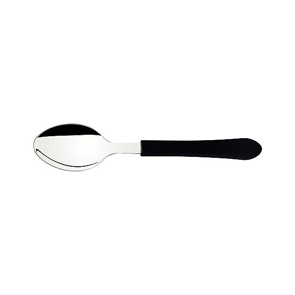 Colher Para Sobremesa Leme Com Lâmina Inox Preto 23186400