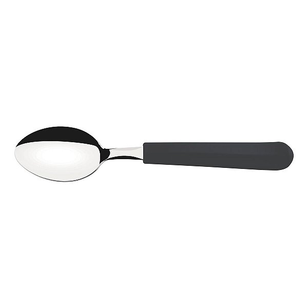 Colher Para Sobremesa Tulum Preto - Tramontina 23276460