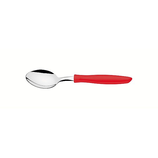 Colher Para Chá Aço Inox Vermelho - Tramontina 23417470