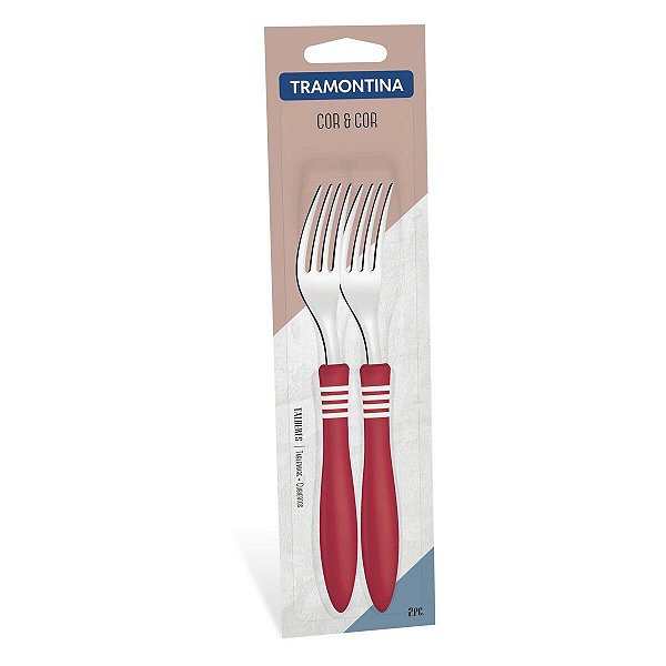 Conjunto De Garfos Sobremesa 2 Peças Tramontina 23455270