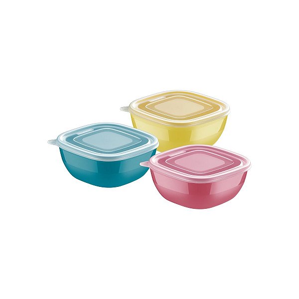 Pote De Plástico 600Ml Mixcolor Tramontina 25099976